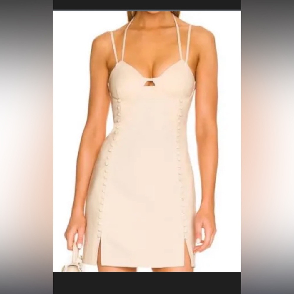 Jonathan Simkahi ivory mini dress Elish
bachelorette bridal shower white party